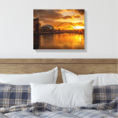 De Tyne bij Sunset Canvas Afdruk (Insitu (Slaapkamer))