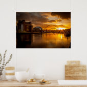 De Tyne bij Sunset Poster (Keuken)