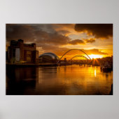De Tyne bij Sunset Poster (Voorkant)