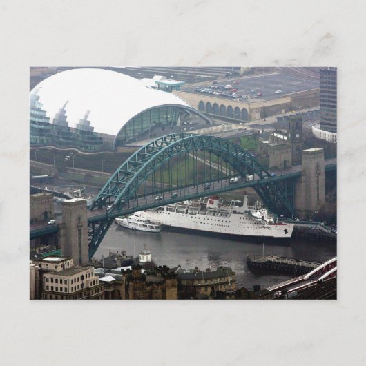 De Tyne Bridge Briefkaart (Voorkant)