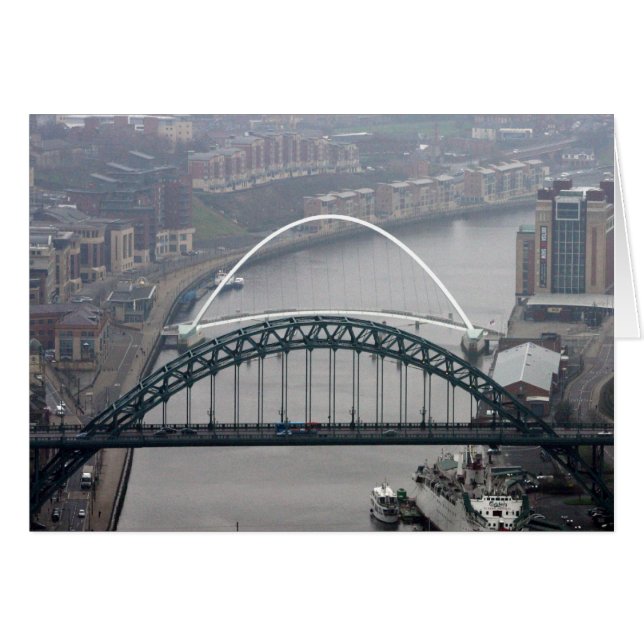 De Tyne Bridge en de Millenniumbrug (Voorkant Horizontaal)