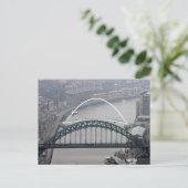 De Tyne Bridge en de Millenniumbrug Briefkaart (Staand voorkant)