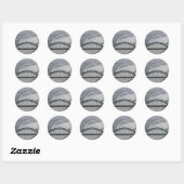 De Tyne Bridge en de Millenniumbrug Ronde Sticker (Vel)