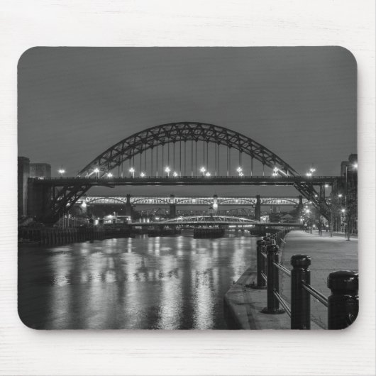 De Tyne Bridge 's nachts Muismat (Voorkant)