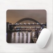 De Tyne Bridges 's nachts Muismat (Met muis)