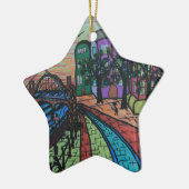 De Tyne Newcastle Quayside Keramisch Ornament (Links)