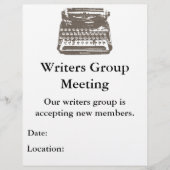 de typemachine - flyer (Voorkant)