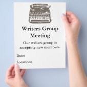 de typemachine - flyer (Hand)