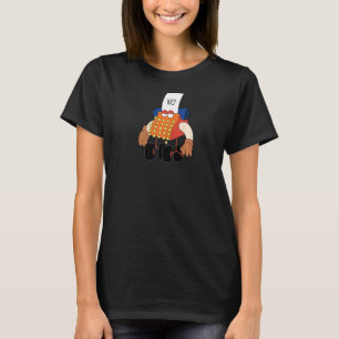 De typemachine Sesame Noo Nee Nee Nee Nee Schrijve T-shirt