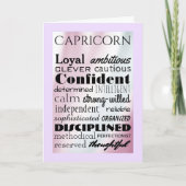 De typische Steenbok Verjaardag Kaart (Voorkant)