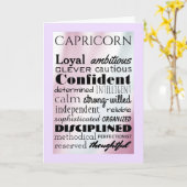 De typische Steenbok Verjaardag Kaart (Gele Bloem)