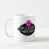 De Typografie van Daisy Flower Girly Inspirational Koffiemok (Links)
