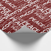 De Typografie van de Liefde van de vrede Cadeaupapier (Hoek)