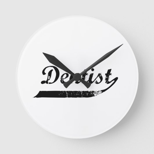De Typografie van de tandarts Ronde Klok (Voorkant)
