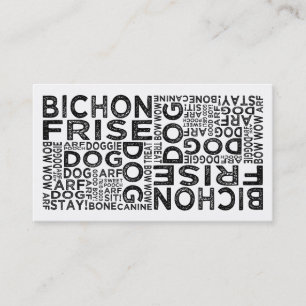De Typografie van Frise van Bichon Visitekaartje