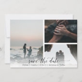 De Typografie van het manuscript sparen Datum 4 de Save The Date (Voorkant)