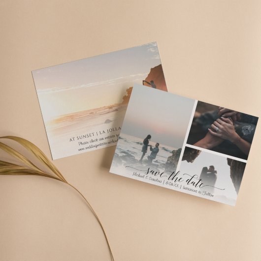 De Typografie van het manuscript sparen Datum 4 de Save The Date