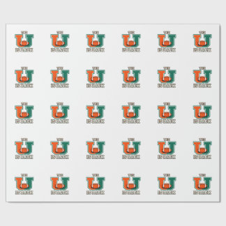 De U Is Terug Oranje en Groen College Football Fa Cadeaupapier