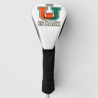De U Is Terug Oranje en Groen College Football Fa Golfheadcover