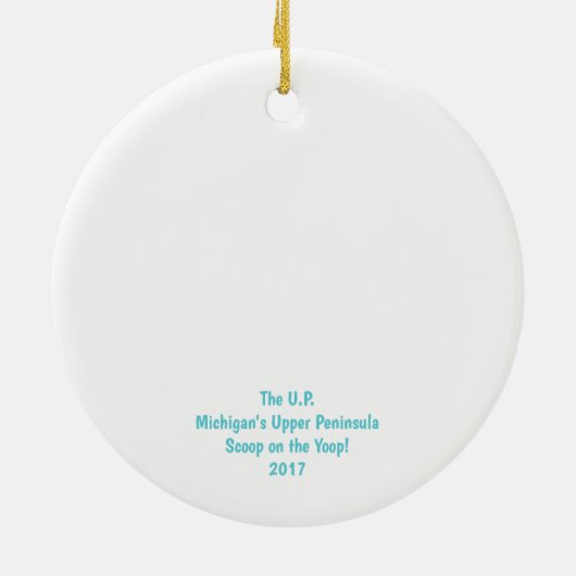 De U.P., Michigan's Ornament op het hoogste schier (Achterkant)