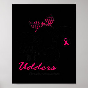 De Udders Borstkanker Bewustzijn Vaarskoe Dame Poster