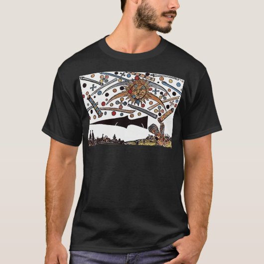De UFO-waarneming van Neurenberg in 1561 T-shirt (Voorkant)