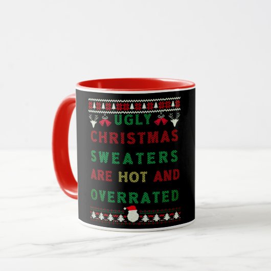 De Ugandee kerstzweten zijn warm en overbelast Mok (Voorkant links)
