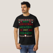 De Ugandee kerstzweten zijn warm en overbelast T-shirt (Voorkant volledig)