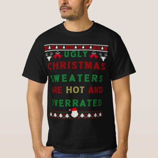 De Ugandee kerstzweten zijn warm en overbelast T-shirt (Voorkant)