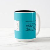 De Ugly Shaders Tweekleurige Koffiemok (Voorkant rechts)