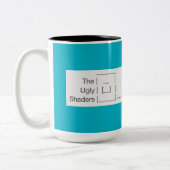De Ugly Shaders Tweekleurige Koffiemok (Links)
