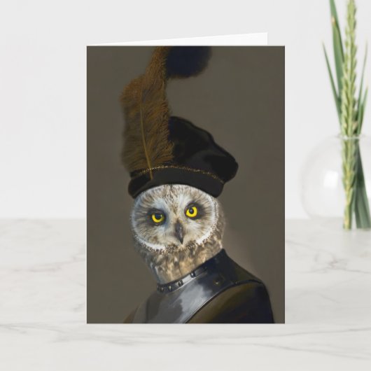 De Uil Algemeen - Composietschilderij Bedankkaart (Voorkant)