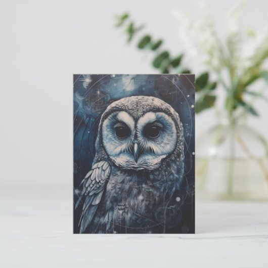 De Uil Blues Briefkaart (Staand voorkant)