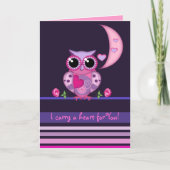 De Uil die van de liefde een kaart van het Hart (Voorkant)
