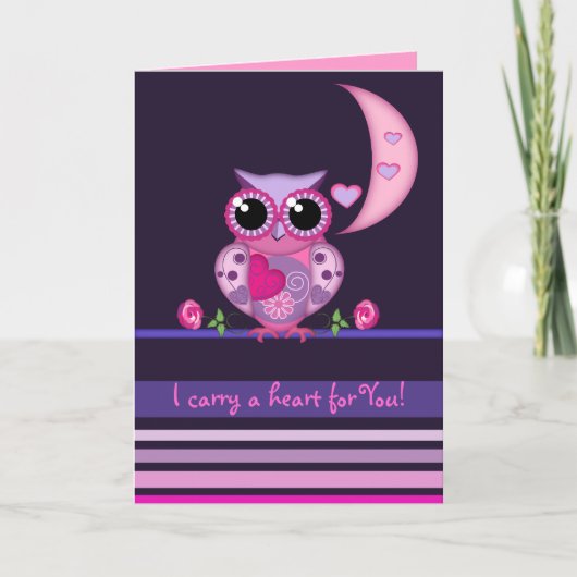 De Uil die van de liefde een kaart van het Hart (Voorkant)