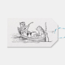 De Uil en de Pussycat (door Edward Lear) Cadeaulabel