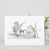 De Uil en de Pussycat (door Edward Lear) Kaart (Staand voorkant)