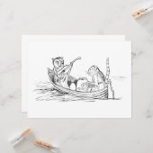 De Uil en de Pussycat (door Edward Lear) Kaart (Voorkant / Achterkant in situ)