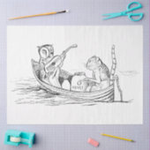 De Uil en de Pussycat (door Edward Lear) Tissuepapier (Craft)