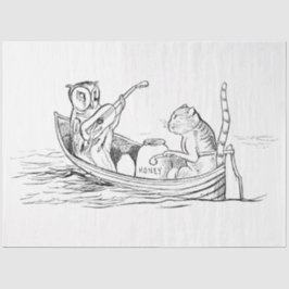 De Uil en de Pussycat (door Edward Lear) Tissuepapier