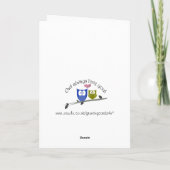 De uil houdt van u altijd!  Het Wenskaart van Feestdagen Kaart (Achterkant)