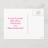 De uil houdt van u altijd Valentijn Feestdagenkaart (Achterkant)