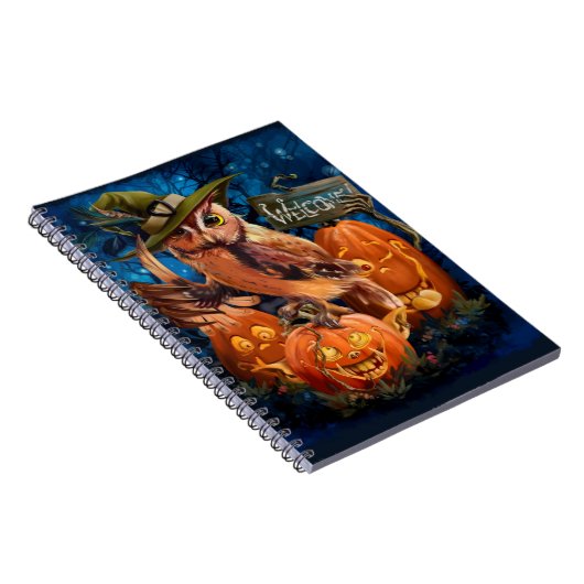 De uil in het magische pet en haar pompoenvrienden notitieboek (Rechterzijde)