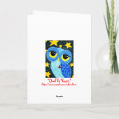 De uil is van u de Kaart van de Valentijnsdag (Achterkant)