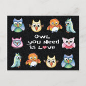 De "uil u wenst is het Briefkaart van de Uil van (Voorkant)