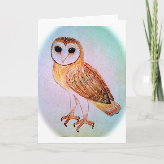 De uil van de schuur notecard kaart (Voorkant)