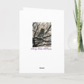 De Uil van de winter Kaart (Achterkant)