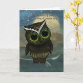 De Uil van het Kamp van de zomer denkt aan u, Kaart (Gele Bloem)