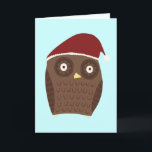De Uil van Kerstmis Feestdagen Kaart<br><div class="desc">De Uil van Kerstmis</div>