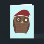 De Uil van Kerstmis Feestdagen Kaart<br><div class="desc">De Uil van Kerstmis</div>